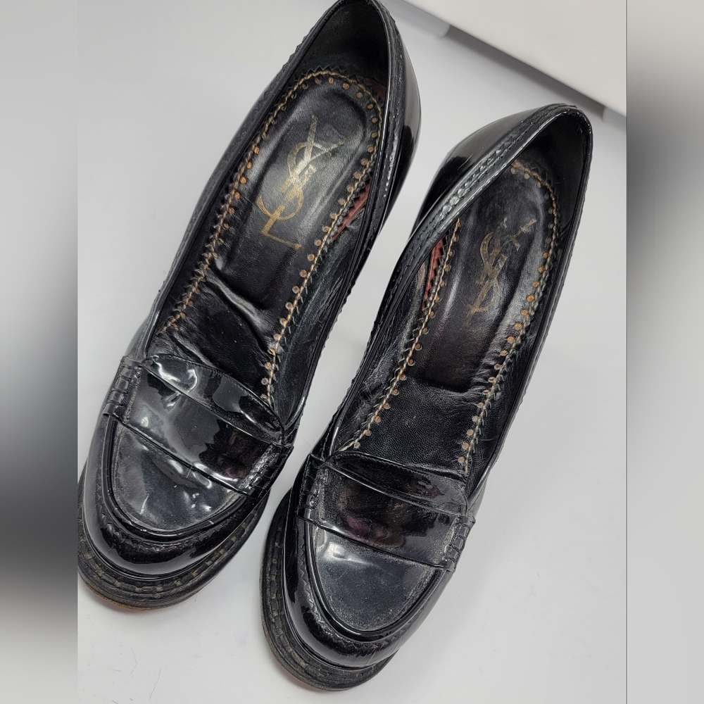 YSL Patent Leather Platforms
